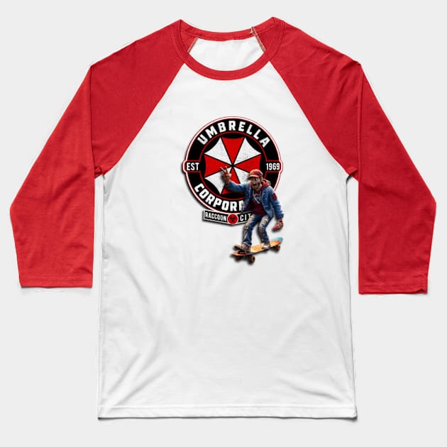 Zumbie Baseball T-Shirt by RobetsDesign